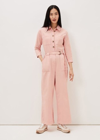 Phase Eight Jarah Denim Jumpsuit Rose Canada | ITFVLR-731